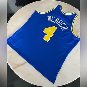 Vtg Mitchell & Ness 1993 Golden State Warriors Webber Jersey